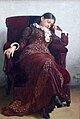 『休息 - 妻ヴェーラ・レーピナの肖像』(1882) トレチャコフ美術館