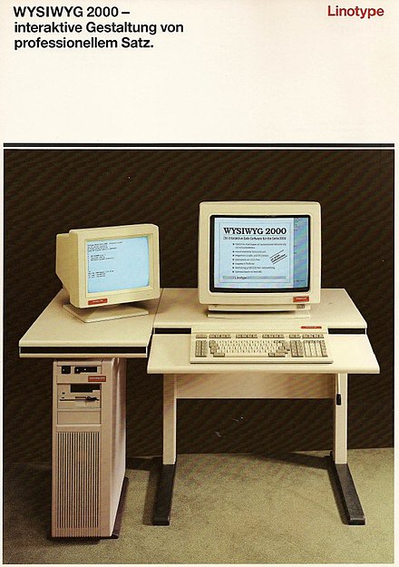 Linotype WYSIWYG 2000, 1989