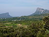 198 O pico Saint-Loup e a montanha de Hortus 2 (vista do Mas de bouis) .JPG