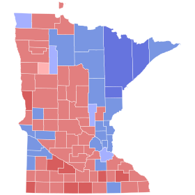 1990 United States Senate election in Minnesota results map by county.svg