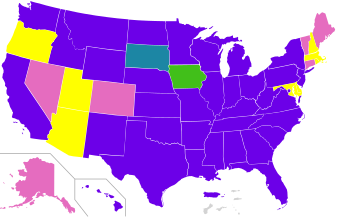 1992 Primaires présidentielles démocrates vote populaire.svg