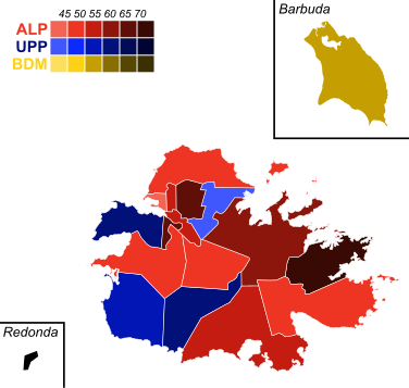 File:1999 Antigua and Barbuda general election - Results by constituency.svg