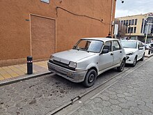 A 2007 Pars Khodro New PK in metallic silver on the side of the street in Esfahan Iran 2007 Pars khodro New PK.jpg