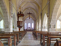 Église de Saint-Dizier-l'Évêque : la nef.