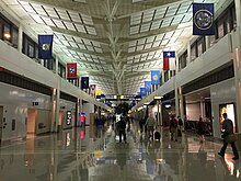 Concourse A & B at night