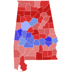 2018 Alabama gubernatorial election results map by county.svg