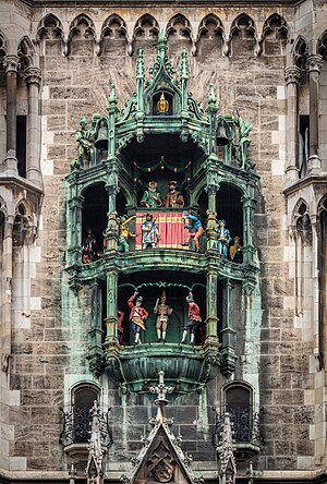 Rathaus-Glockenspiel of Munich's New Town Hall