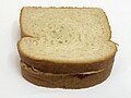 2020-05-05 00 10 00 A peanut butter and jelly sandwich composed of two slices of Sara Lee white whole grain bread, Welch's concord grape jelly and Jif peanut butter in the Franklin Farm section of Oak Hill, Fairfax County, Virginia.jpg