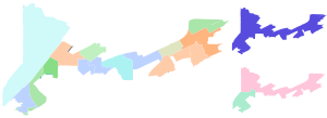 Primary results by precinct (left), including provisional (top right) and absentee (bottom right) ballot precincts.
.mw-parser-output .legend{page-break-inside:avoid;break-inside:avoid-column}.mw-parser-output .legend-color{display:inline-block;min-width:1.25em;height:1.25em;line-height:1.25;margin:1px 0;text-align:center;border:1px solid black;background-color:transparent;color:black}.mw-parser-output .legend-text{}
Scott
20-30%
30-40%
60-70%
Plump
30-40%
70-80%
Oden-Jones
20-30%
30-40%
40-50%
Hendrix
30-40%
40-50%
Womack
30-40%
Scott/Oden-Jones Tie
30-40%
40-50%
Oden-Jones/Hendrix Tie
20-30%
No Votes
No Votes 2022 AL HD55 Democratic Primary by Precinct.svg