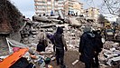 Durch das Erdbeben zerstörtes Gebäude in der türkischen Stadt Diyarbakır