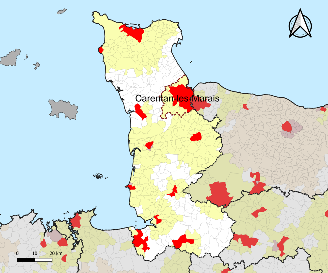 Aire d'attraction de Carentan-les-Marais