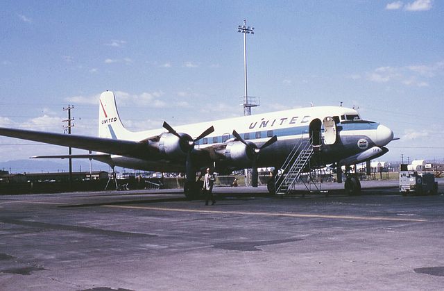 UAL DC-6 aircraft, similar to the plane bombed by Jack Graham in 1955