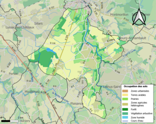 Mappa a colori che mostra l'uso del suolo.