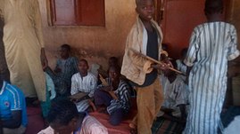 Almajirai at school in Birnin Kebbi, Kebbi State, Nigeria ALMAJIRI children at Kebbi State Nigeria 2.jpg