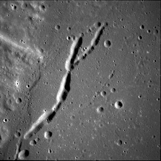 <span class="mw-page-title-main">Rimae Secchi</span> System of rilles on the Moon