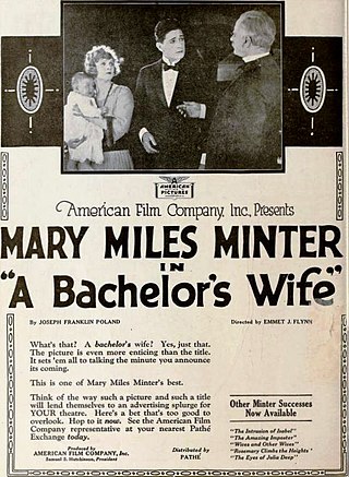 <i>A Bachelors Wife</i> American 1919 silent drama short film