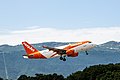 * Nomination Easyjet A319 starting from Geneva airport --MB-one 19:20, 30 May 2018 (UTC) * Decline There is not enough contrast between the jet and the sky. I think you can correct it. -- Spurzem 21:51, 30 May 2018 (UTC)  Done--MB-one 20:22, 6 June 2018 (UTC)  Oppose Still kind of unsharp, though --Daniel Case 18:07, 7 June 2018 (UTC)