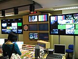 Al Jazeera English studio control room in London