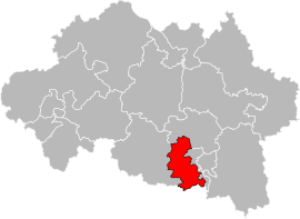 Situation of the canton of Bellerive-sur-Allier in the department of Allier