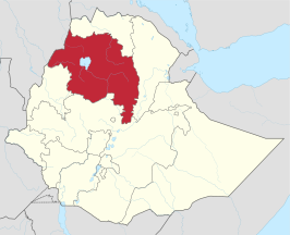 Kaart van Amhara