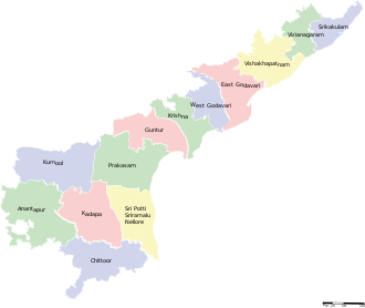 Districts of Andhra Pradesh Andhra Pradesh districts map from 2 June 2014.svg
