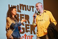 هوروات با همسرش مونیکا ماسکالا در طول جشنواره FotoArtFest، 2015