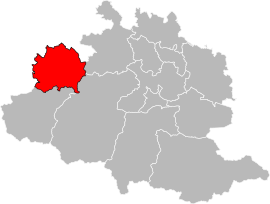 Situation of the canton of Portes du Couserans in the department of Ariège