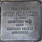 Stolperstein für Artur Alexander