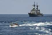 Navy ship on Balikatan military exercises