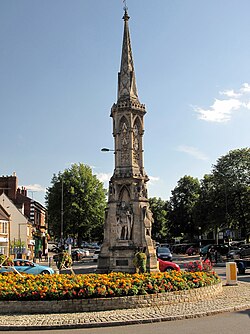 The cross in Banbury, the district's administrative centre