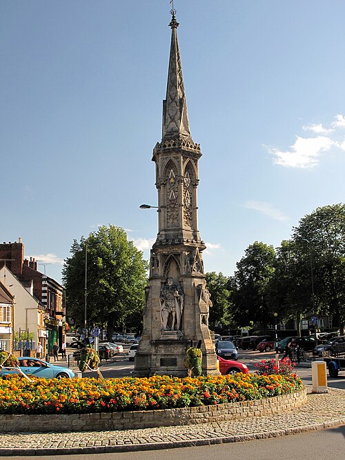 The cross in Banbury, the district's administrative centre