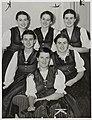 Baroness Maria von Trapp (front) and five of her ten singing children.jpg