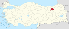 Bayburt in Turkey.svg