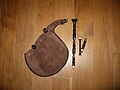 Un biniou kozh démonté (Luthier : Jorj Bothua)