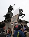 Boadicea and Her Daughters and Tory scum placard - London.jpg