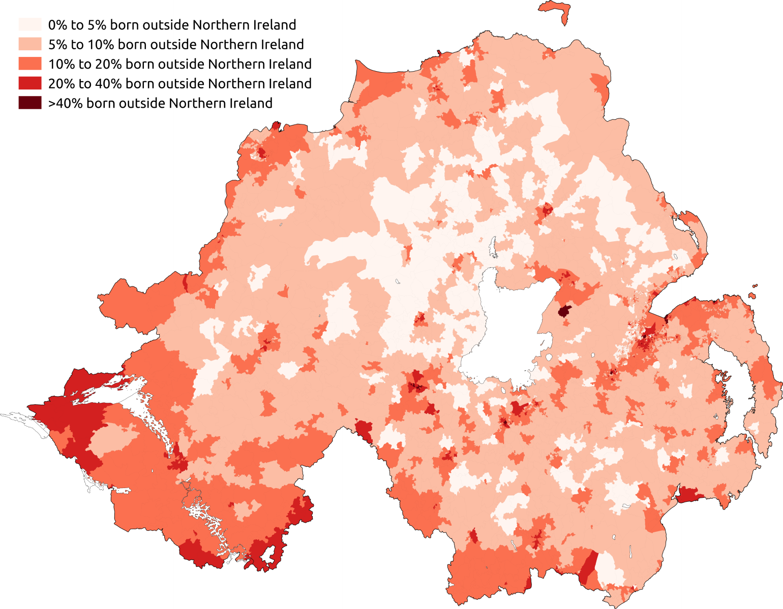 Was born in ireland. Northern Ireland population. Население Северной Ирландии.