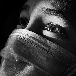 A boy wearing a protective mask during the COVID-19 pandemic in Egypt