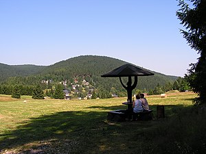 Brückenberg (in the background) and Elbogen near Wildenthal