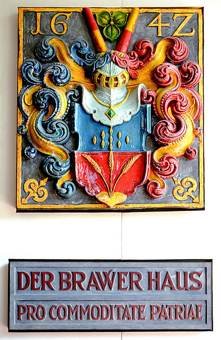 Brauergilde Wappen, Hannover, Hans Nottelmann der Jüngere, Brauergilde Haus, Johann Duve, Osterstraße, Gilde Brauerei cropped