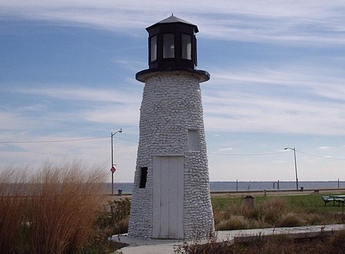 The old lighthouse at Buckroe Beach was built as a part of the amusement park