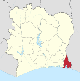 Regione di Sud-Comoé – Localizzazione