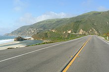 Highway  1 and the mouth of Little Sur River.