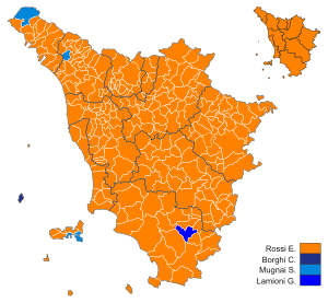 Candidats régionaux de Toscane (2015) .svg