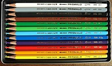 Coloured pencils (Caran d'Ache) Caran d'Ache Farbstifte.JPG