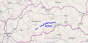 Cesta II. triedy číslo 526 (mapa).png