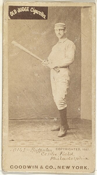 File:Charles G. Buffington, Center Field, Philadelphia, from the Old Judge series (N172) for Old Judge Cigarettes MET DP826336.jpg