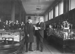 Charles Lewis Tiffany (left) in his store, about 1887 Charles Lewis Tiffany 2.png