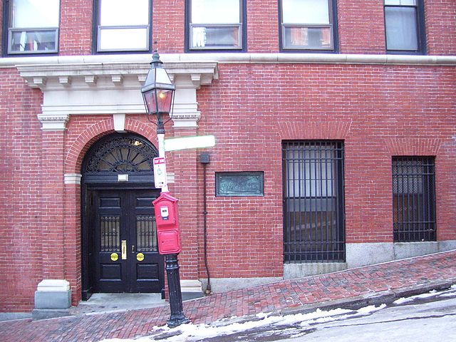 Sumner's birthplace on Irving Street, Beacon Hill, Boston