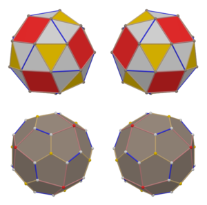 Chiral snub cubes and duals.png