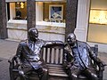 Statue of Churchill and Franklin D. Roosevelt in Bond Street, London
